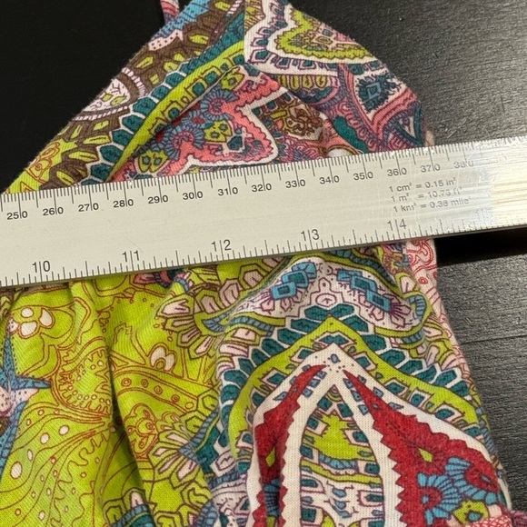 Vintage Malibu Gypsy Babydoll Tie Back Multicolored Sleeveless Maxi Dress Small - Picture 7 of 10